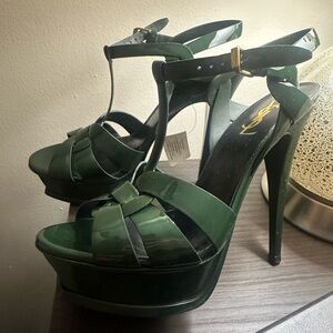 Saint Laurent Women's Tribute Platform Sandals